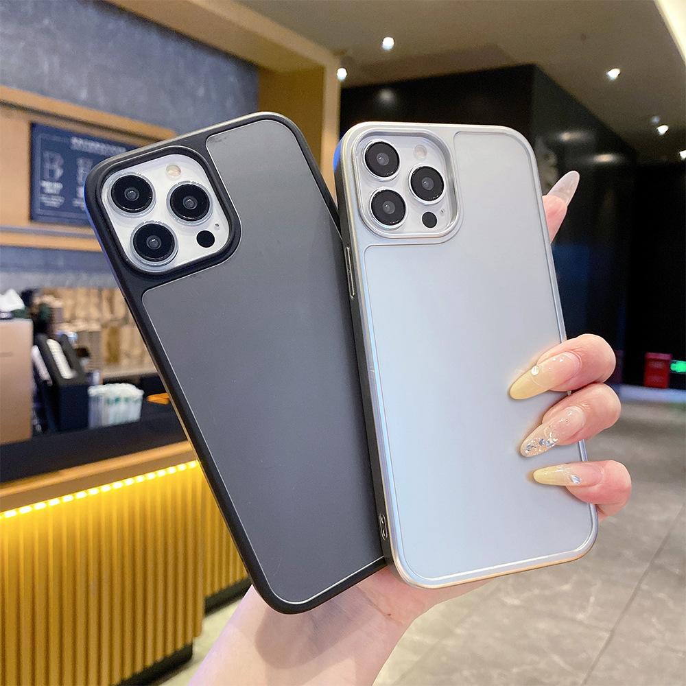 Mobile phone case Apple 17promax to picture iphone16 magnetic glass case/mirror case DIY hard