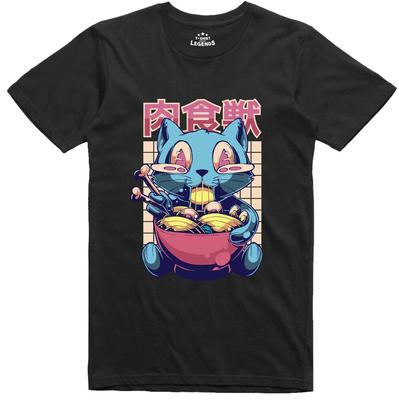 Anime Cat Ra Noodles Manga Japanischer Geek Regular Tee Unisex T-Shirt