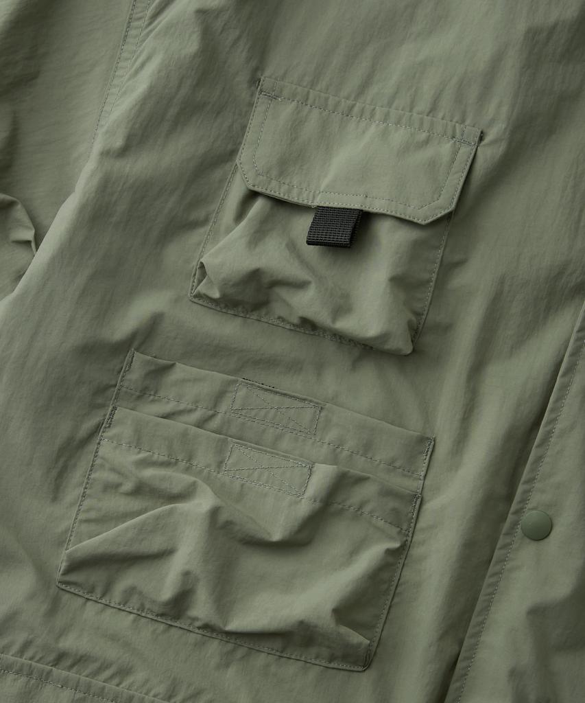 OUTSTANDING Nylon Utility Packable Half Shirt_Green