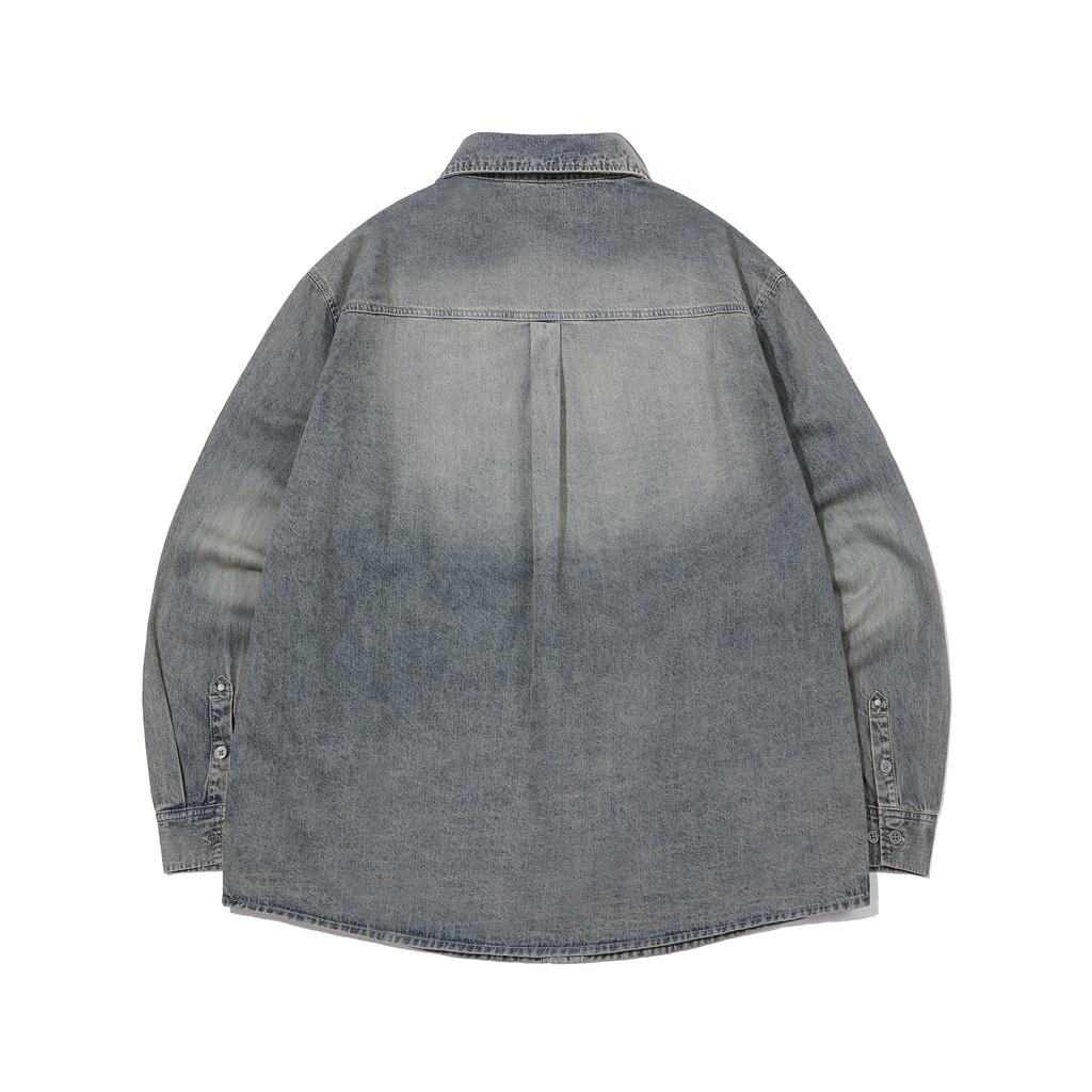 INTERCREW Denim Work Shirt D Blue Ita3Ye01Adb