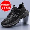 Fashion New Men's Height Increase Shoes Lightweight Anti Slip Running Shoes Invisible Height Increase Shoes 6CM Breathable Mesh Sneakers