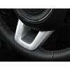For Jeep Compass 2017-2021 Matte Silver Steering Wheel U Type Cover Trim 1pcs