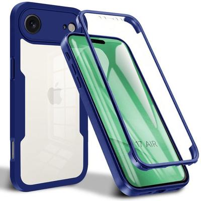 Case for iPhone Air - BOOLING - Full Protection Front TPU and Back PC - Navy Blue
