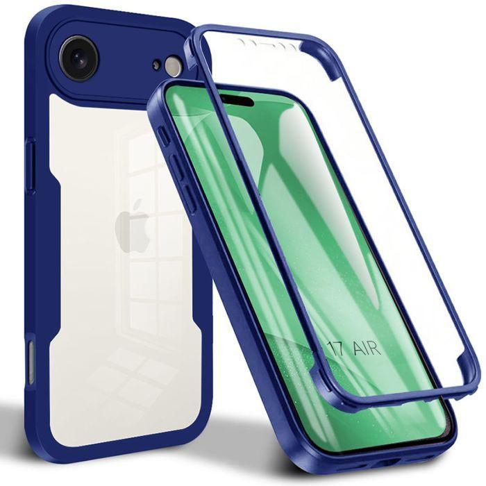 Case for iPhone Air - BOOLING - Full Protection Front TPU and Back PC - Navy Blue