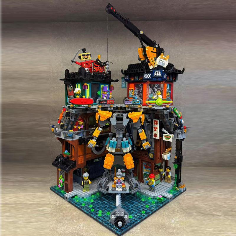 Compatible with LEGO 71837 Ninjago Ninjago Series Ninja City Workshop Building Model Assembled Building Blocks