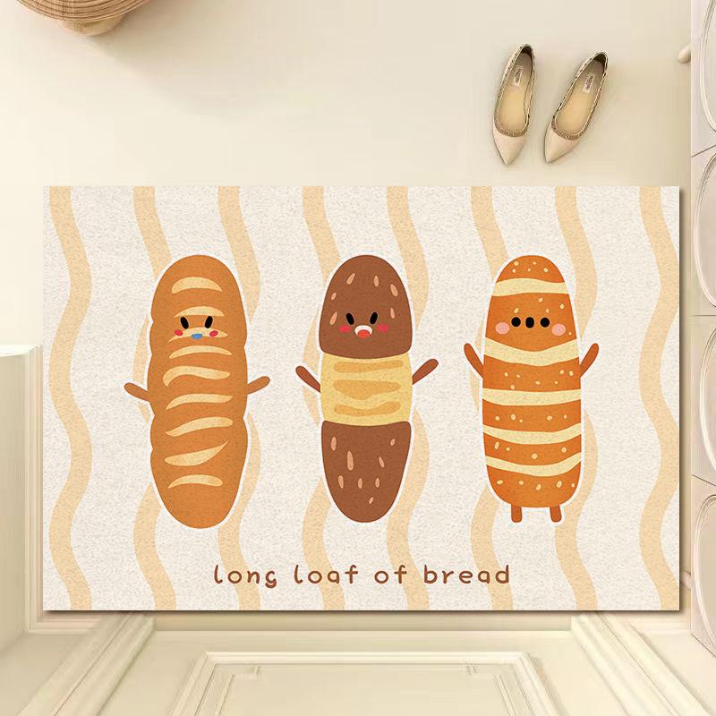Cartoon Cute Entry Mat Entry Carpet Home Entryway Durable Floor Mat Dirt Dirt Mat Silk Ring Mat