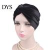 Cappello Turban Indiano Cappellino Colore Unico Forma a Croce Donna Elasticizzato Senza Berretto Copricapo Visiera per Primavera Autunno Inverno Spesso