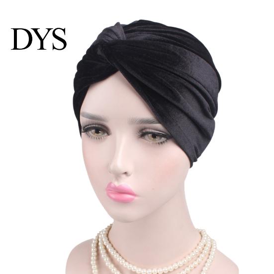 Cappello Turban Indiano Cappellino Colore Unico Forma a Croce Donna Elasticizzato Senza Berretto Copricapo Visiera per Primavera Autunno Inverno Spesso