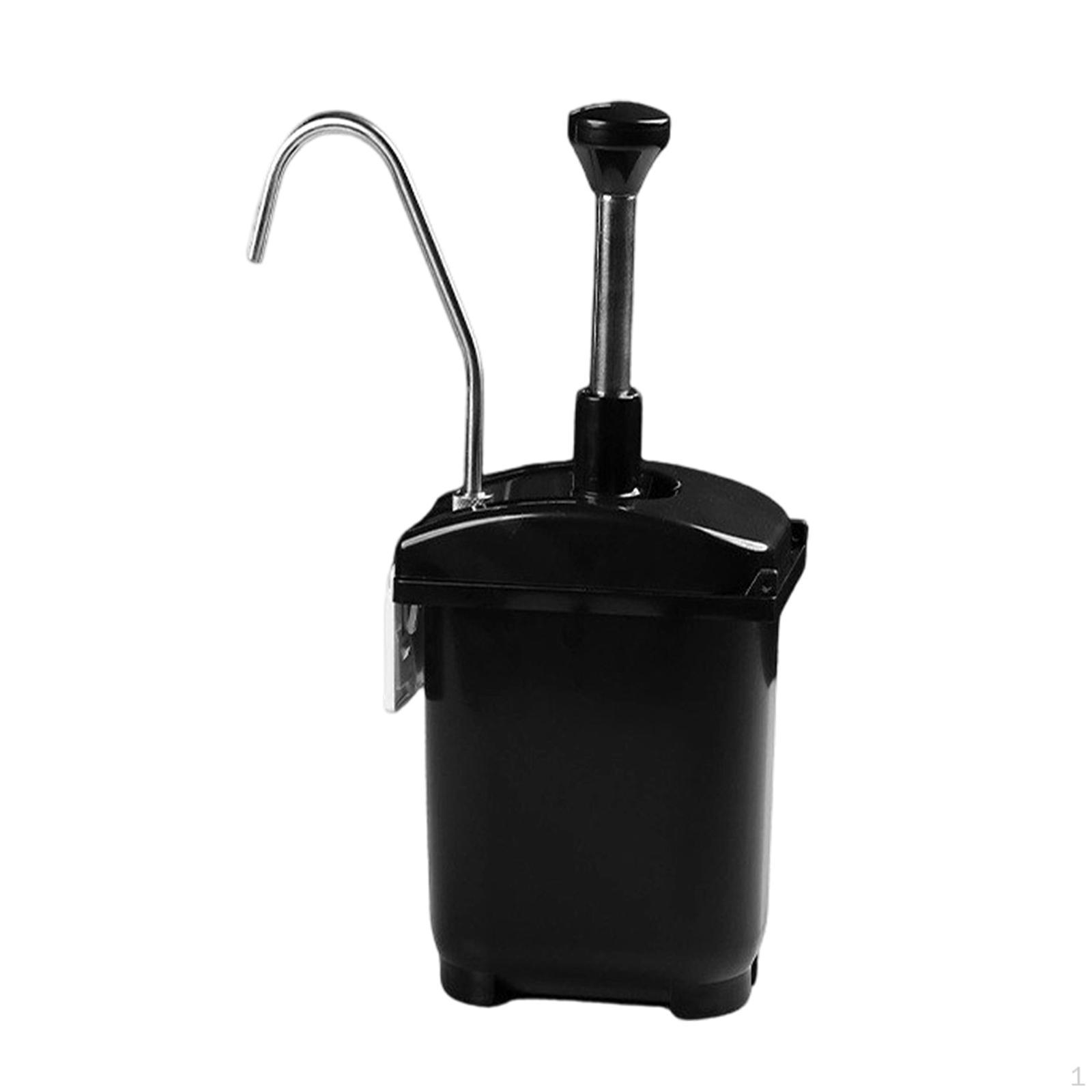 

Sauce Dispenser Pump Condiment Dispensing Tool Bottle Hand for Buffets чёрный