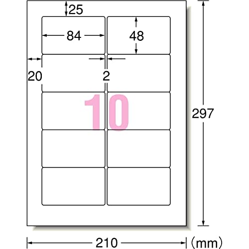 A-One Computer & Word Processor Label SANYO Sunward Series Type 10 Pages 100 Sheets 28314