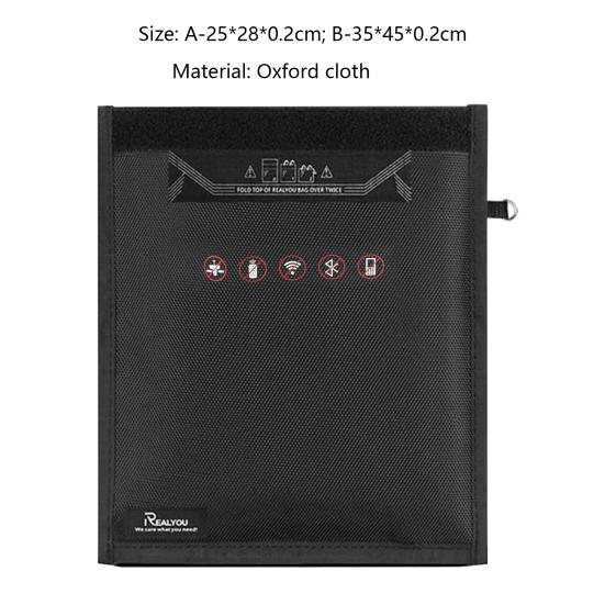 Signal Shielding Bag Oxford Cloth RFID Anti-hacking Anti-interference Signal Blocking Wallet Case