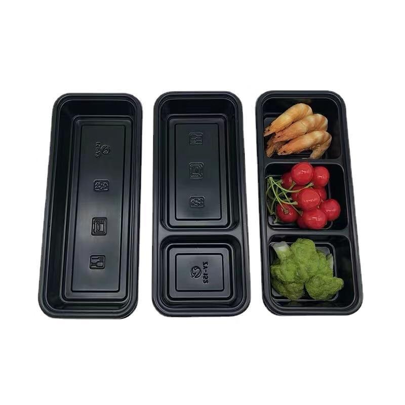 Horned Pansy Disposable Japanese Rectangular Takeout Boxes 600ml