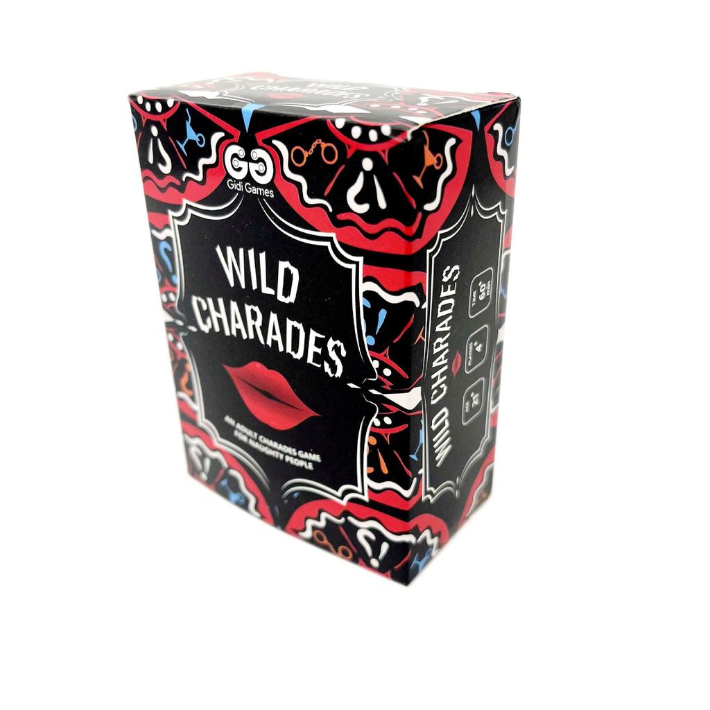 WILD CHARADES Adult Card Game for Couples Party Tabletop Game, English Edition Icebreaker for Family Game Night and Social Gatherings