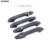 For Kia Seltos - 2024 2025 Carbon Fiber Side Door Handle Bowl Cover Trim Protection Cap Exterior Accessories Car Styling
