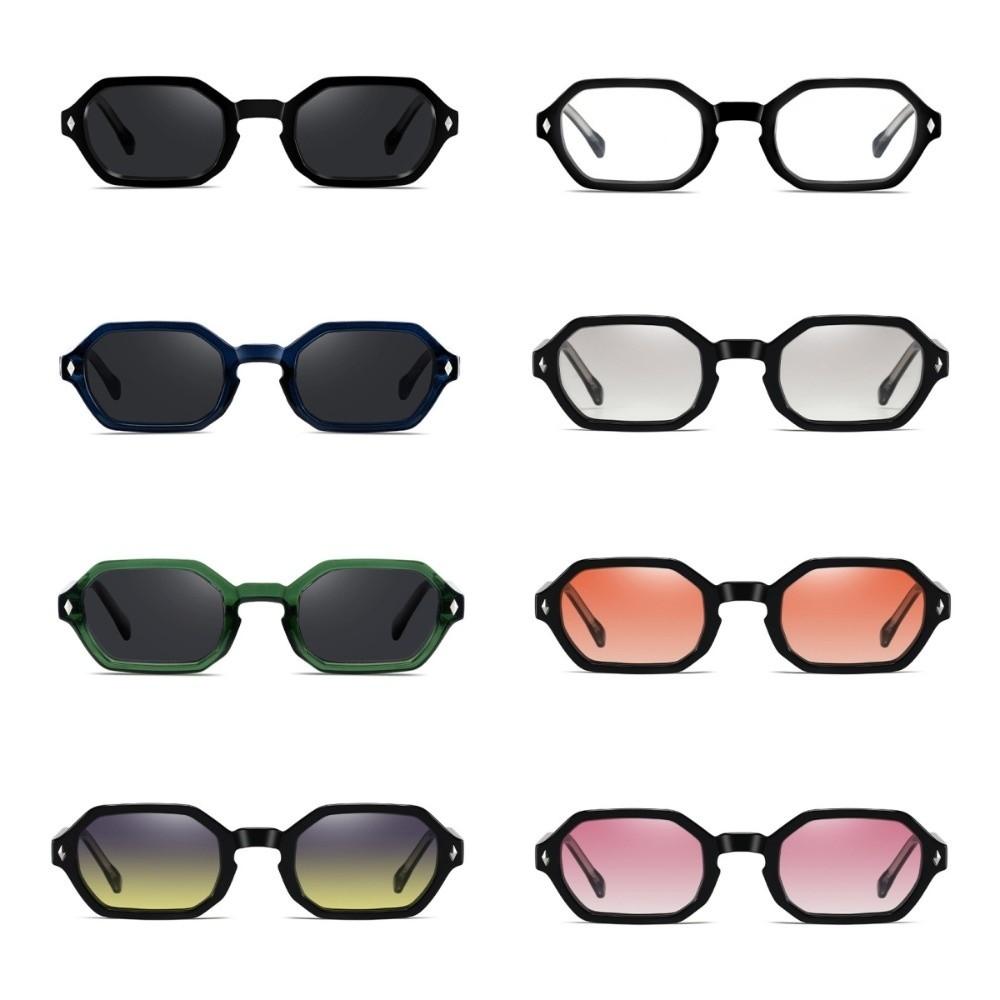 Lightweight Polygonal Sunglasses Blue-light-blocking Men UV400 Eyewear Travel