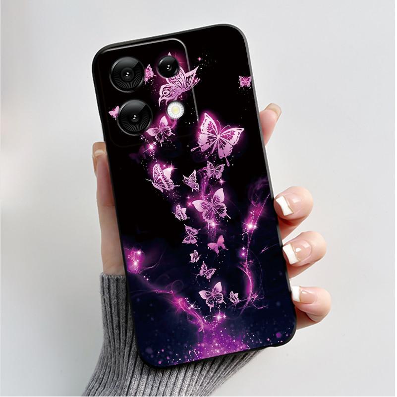 For Umidigi G9 5G G9A G9C G9T Case Fashion Butterfly Flowers Soft TPU Silicone Phone Back Cover for Umidigi G 9 9A 9C 9T Casing