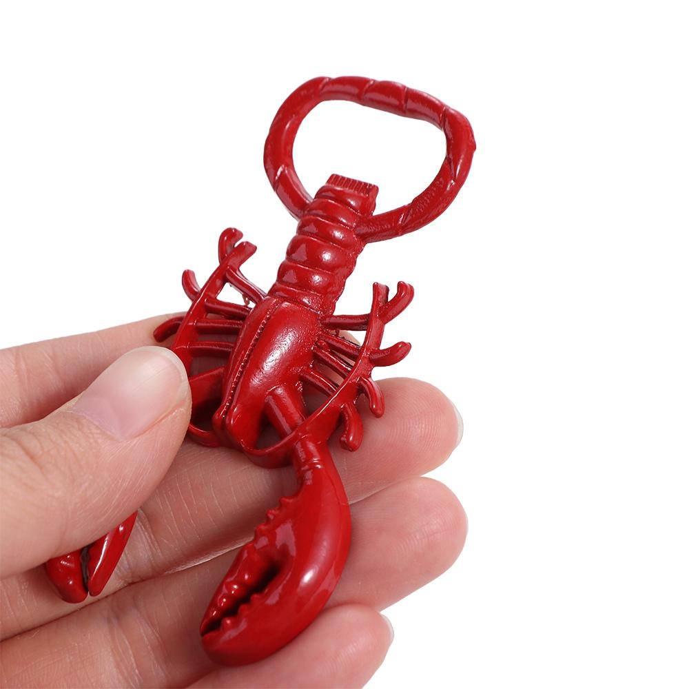 Metal Lobster Corkscrew Bottle Opener Portable Wine Bottle Remover Kitchen Gadgets Keychain Summer