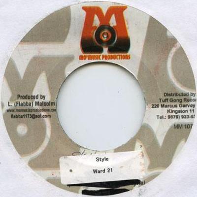 7inch Record WARD 21 / KIPRICH - Style / Nah Waste Time Mo Music 2002 Jamaica Reggae, Ska & Dub