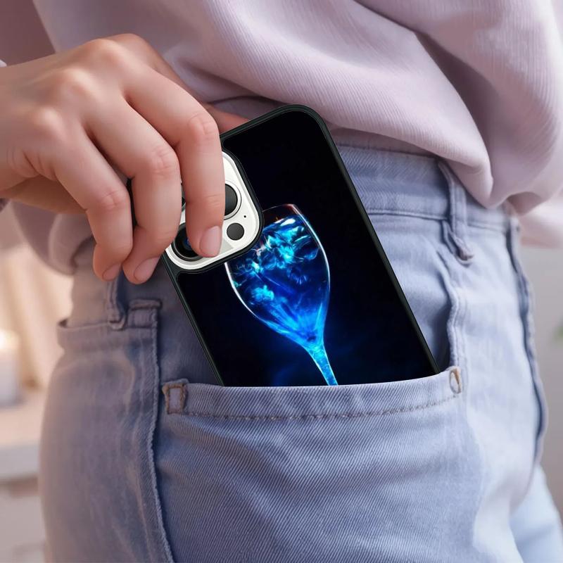Cool Alcohol Alcoholic Wine Glass Phone Case For iPhone 17 Air 15 16e 14 13 Pro Max Coque 12 11 Pro Max PLUS cover