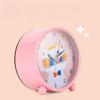 Cartoon new cute alarm clock living room bedroom home metal clock cat small seat clock