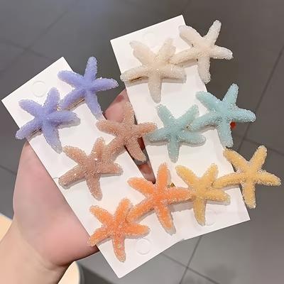 Un Hermoso Pasador de Estrella de Mar para Mujer, Perfecto para la Moda de Playa de Verano, Ideal para .