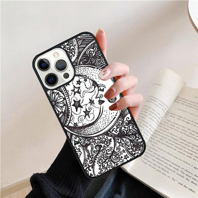 Sun Moon Art Coque Shell For iPhone 17 Air 15 16 14 13 12 Pro Max 11 Pro Max Plus Phone Case Cover
