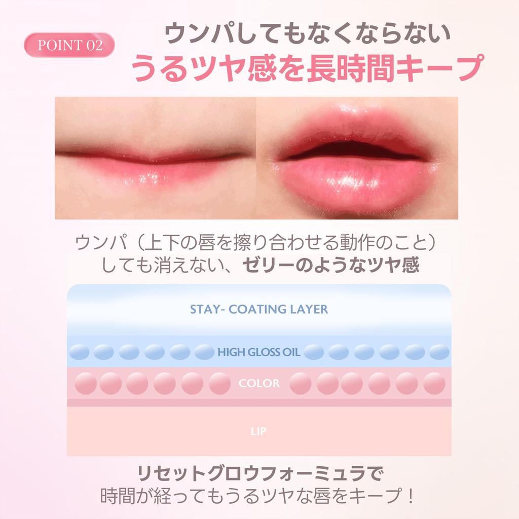 Milk Touch Jelly Fit Tinted Glow Tint 06 Chericious High Color (Korean Cosmetics) - Long-lasting Shine, Payoff.