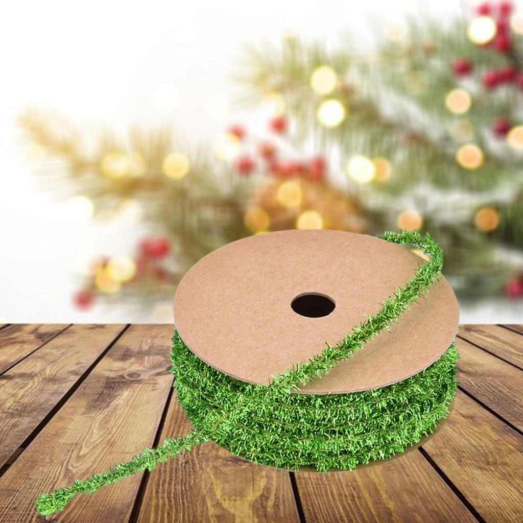 Christmas Ribbon Glitter Decorative Ribbons Gift Wrapping for Cake