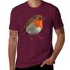 Robin T-Shirt Sommeroberteile Tierdruck für Jungen Herren-T-Shirt