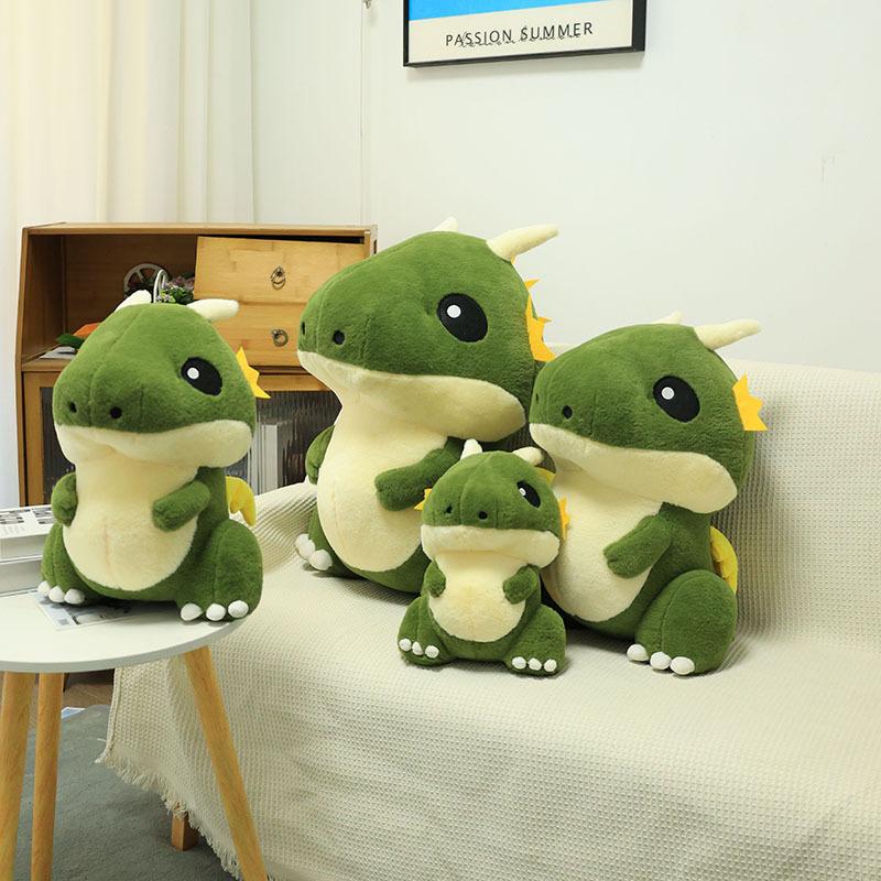 New Green Flying Dragon Doll Plush Toy Little Dinosaur Wing Doll Fat Version Girl Children's Toy