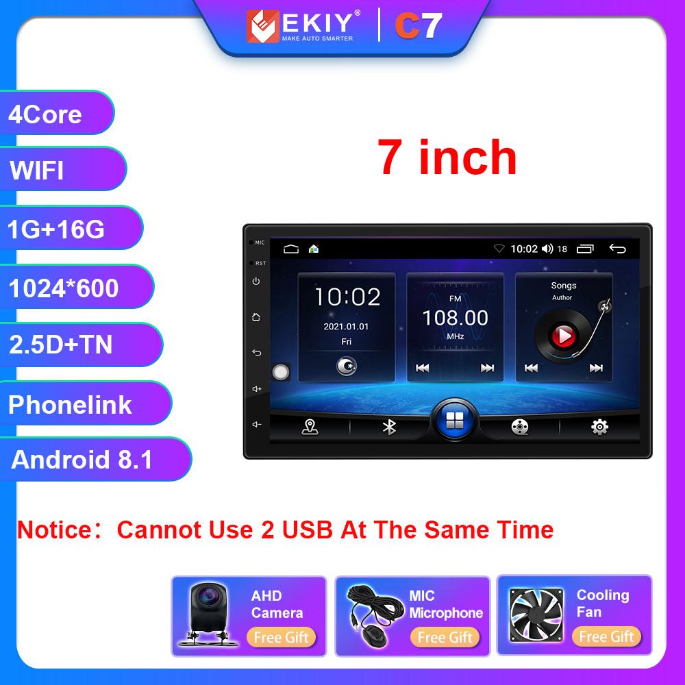 

T7 2Din Android 7 9 10 дюймов Автомобильный мультимедийный видеоплеер Универсальный стерео радио GPS для Volkswagen Nissan Hyundai Kia Toyota