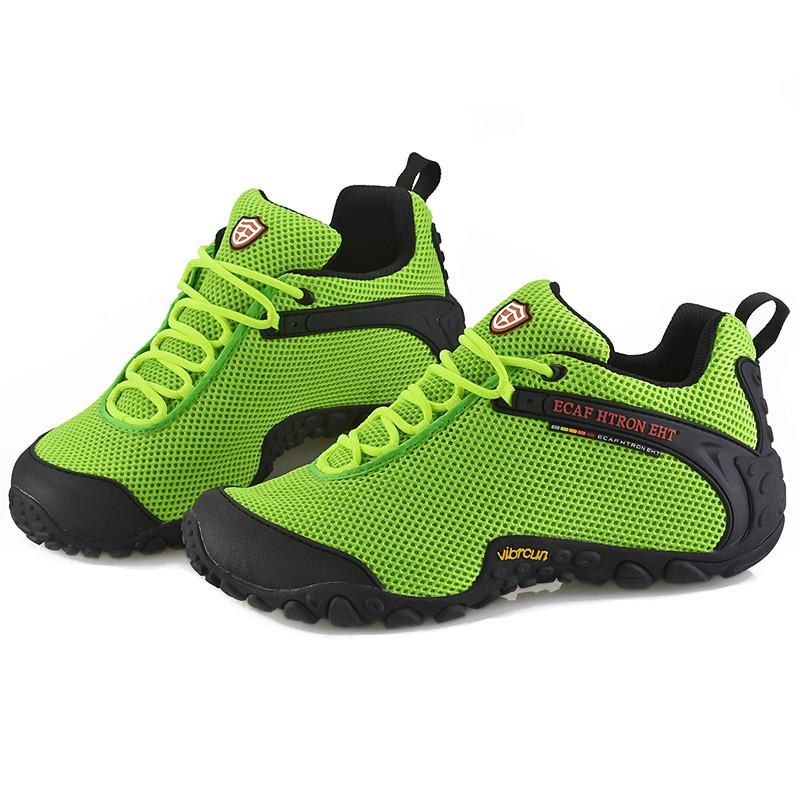 Lesifeisi Unisex Breathable Mesh Hiking Shoes - Anti-Slip, Wear-Resistant for Spring, Summer, and Autumn