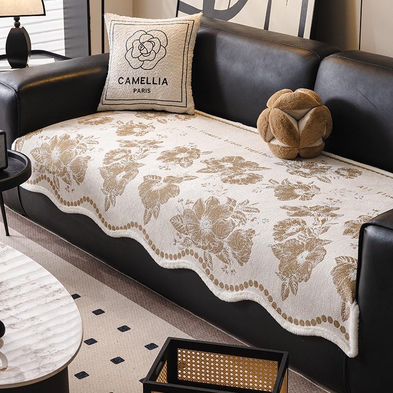 Light Luxury High-End Special-Shaped Sofa Cushion  New Four-Season Universal Seat Cushion Non-Slip Leather Sofa Cover Cover Cloth