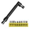 L Type Hexagon Screwdriver Bit With Double-End Handle 6.35mm Socket Wrench Tool For Assembling Furniture Repairing Electronics