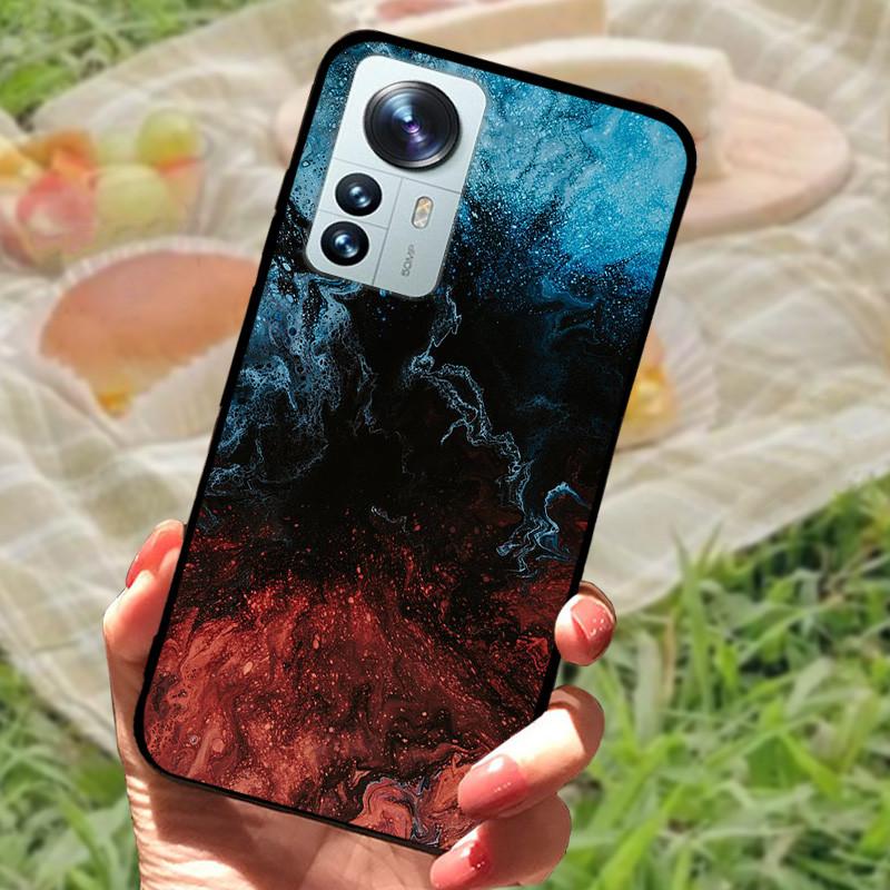 For Xiaomi Mi 12 Case 12X 12S Soft Silicone Cartoon Painted Phone Cover For Xiaomi 12 Pro Case 12S PRO Shockproof Coques Bumper