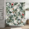 Vintage Floral Printed Bath Shower Curtain Waterproof Bathroom Decoration Decor Home Textile Fabric Wall Hanging Waterproof Tile