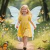 Fairy Wings for Adults And Girls Butterfly Fairy Costume Set with Floral Garland Wand Elf Ears Gradient Organza Butterfly Wings for Cosplay Halloween