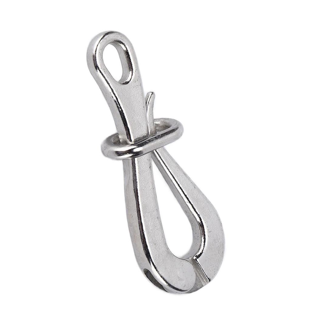 4in Quick Release Hook for Lifeboats 316 Stainless Steel Polished Antirust Boat Hardware Accessories