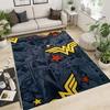 Wonder Woman pattern rug, suitable for living room, bedroom, bedside, balcony and other places, Nordic style decorative rug,