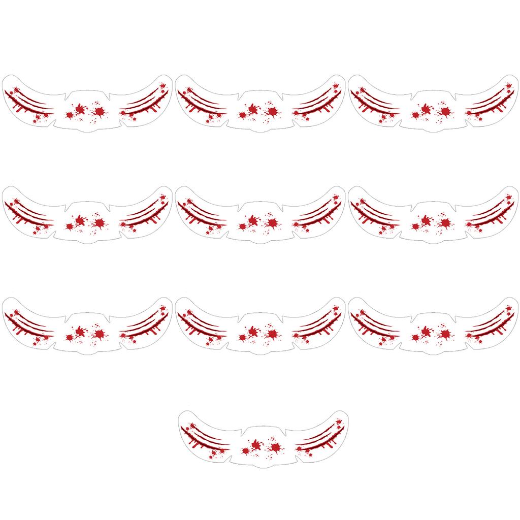 New 10PCS Halloween Face Tattoo Sticker Hot Stamping Freckles Makeup Radiation Fake Freckles Christmas Temporary Tattoo Stickers