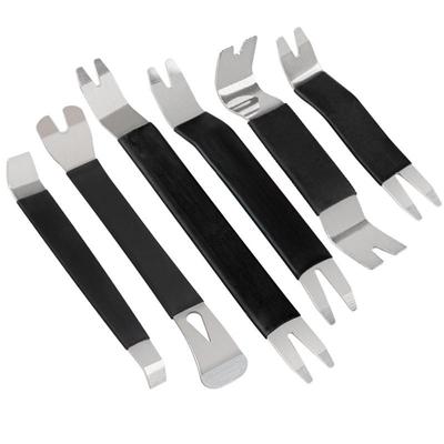 Samochodowe Wewnętrzne Narzędzie do Demontażu 1 szt./6 szt. Zestaw Metalowe Radio Samochodowe Klips do Drzwi Panel Tapicerki Deski Rozdzielczej Narzędzie do Podważania do Naprawy Instalatora Demontażu Audio