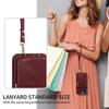 Crossbody İpi Deri Cüzdan Kılıf Iphone 15 14 13 12 11 Pro Max Askı Kablosu Fermuar Yan Kart Cebi Arka Kapak