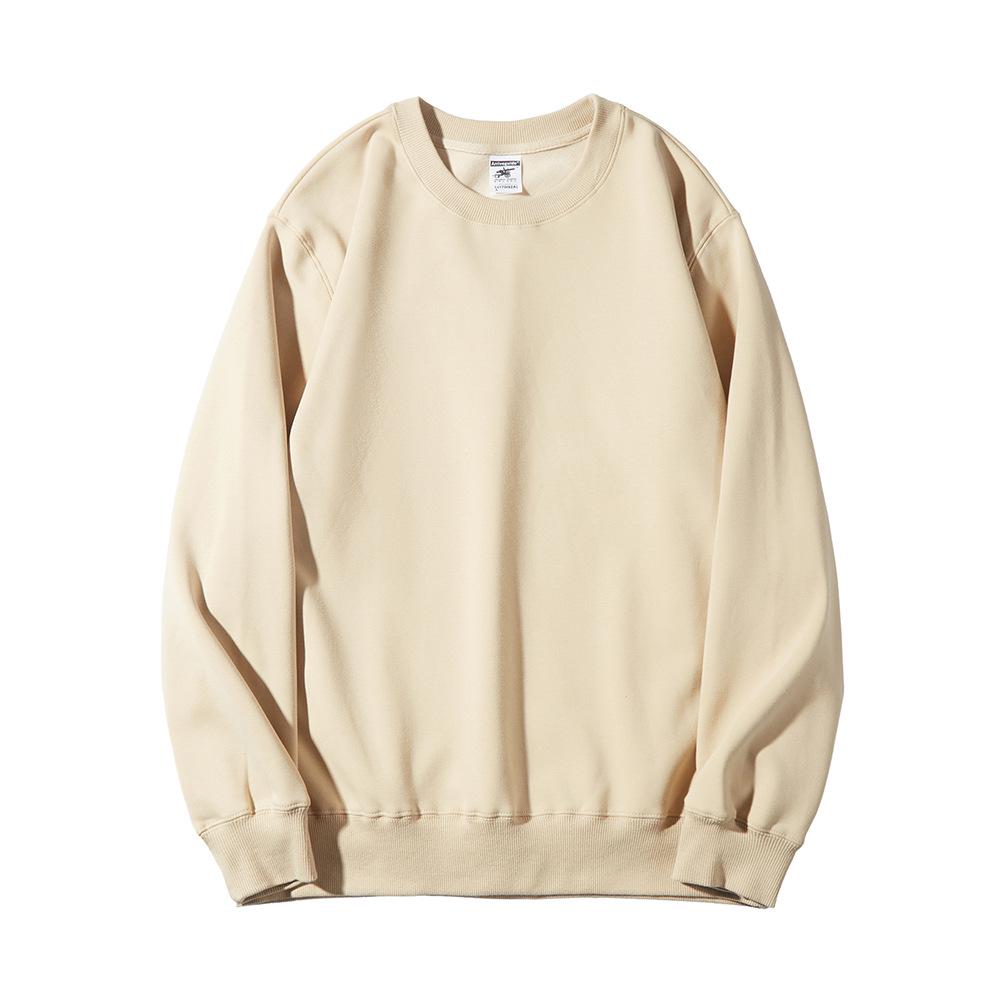 Men's AG600g Super Soft Crew Neck Sweatshirt - High-End Heavyweight Casual with Trendy Print for Autumn