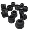 Double Flange Ear Tips Replacement Earphone Tips for Beats Studio Buds Beats Earbuds Beats Fit Pro 6 Pairs Black
