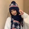 2025 Women's Cute Japanese Wool Christmas Hat - Thick, Warm, Knitted with Ear Protection for Winter