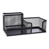 Creative Metal Iron Art Desk Organizer: Three-Grid and Four-Grid Pen Holder for Office Stationery Storage