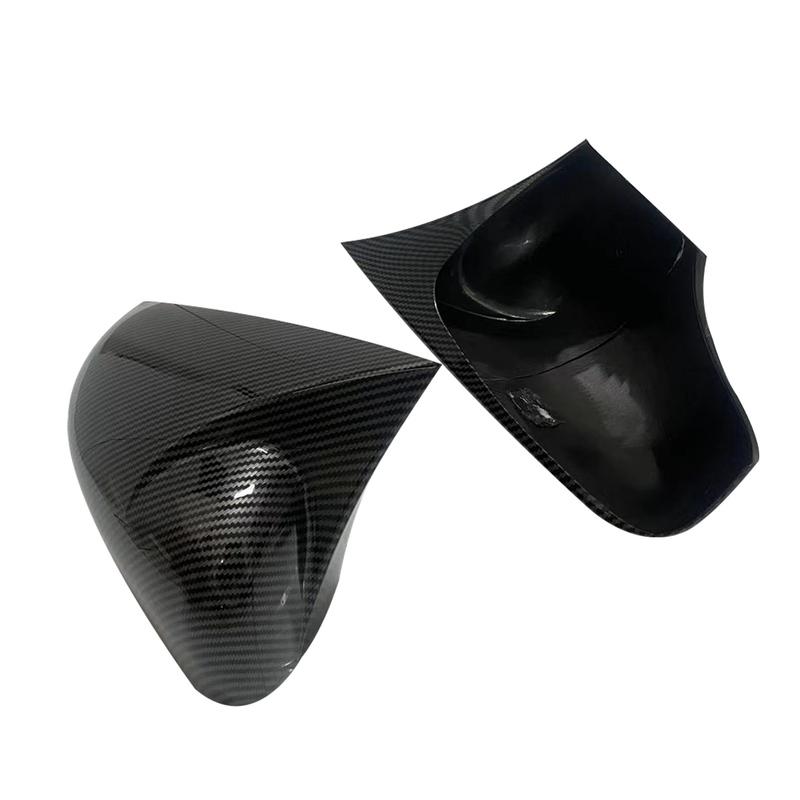 Glossy Black/Carbon Look Car Side Door Rearview Mirror Cover Cap For Renault Clio 4 Mk4 / Zoe / Captur 2012- Mirror Case