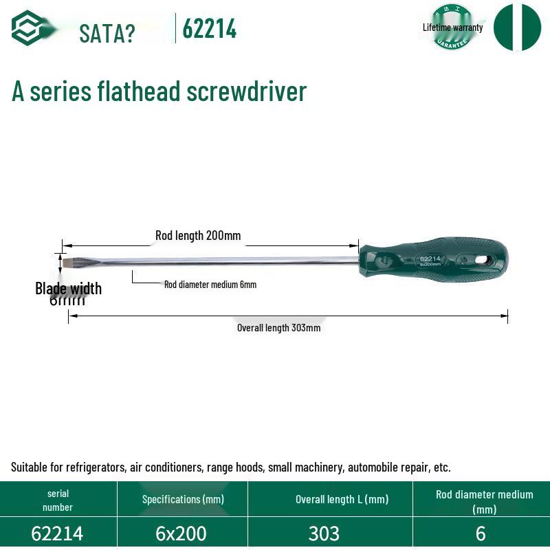 Sata Stubby Screwdriver Set: Phillips, Slotted, Flathead, Torx