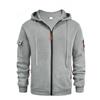 Men's Plus Size Zipper Hoodie with Arm Pockets - Autumn & Winter Casual Sports Jacket