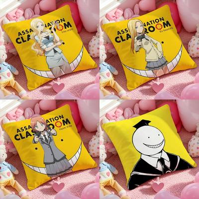 A-Assassination C-Classroom Anime Cushion Cover Pattern Printed Pillowcase for Living Room Sofa Cushion Cover & Bedroom Decor